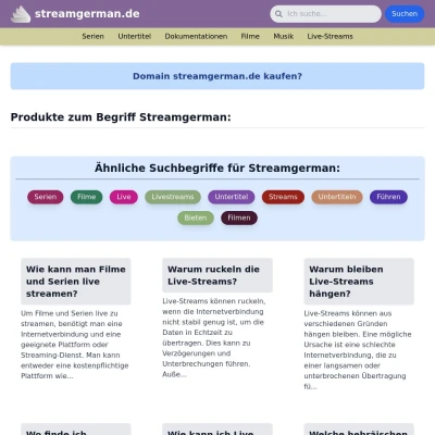 Screenshot streamgerman.de