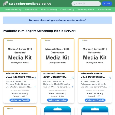 Screenshot streaming-media-server.de