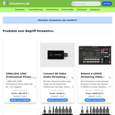 Screenshot streamtvs.de