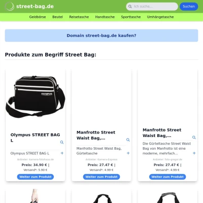 Screenshot street-bag.de