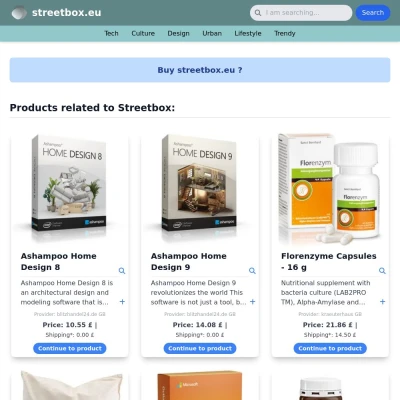 Screenshot streetbox.eu