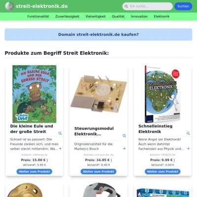 Screenshot streit-elektronik.de