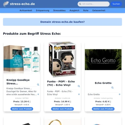 Screenshot stress-echo.de