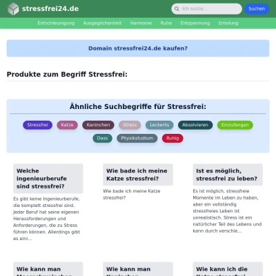 Screenshot stressfrei24.de