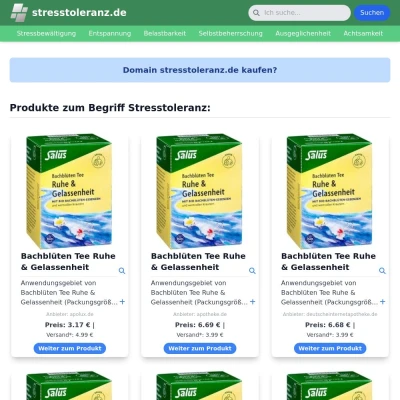 Screenshot stresstoleranz.de