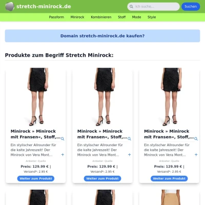 Screenshot stretch-minirock.de