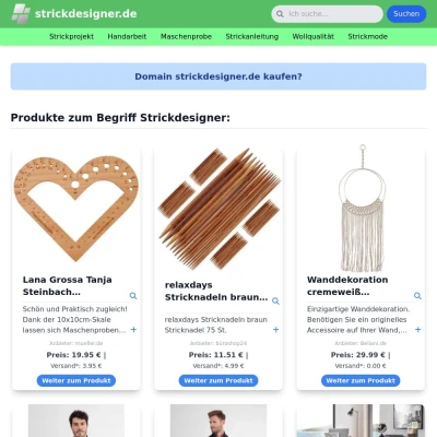 Screenshot strickdesigner.de