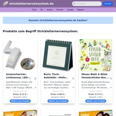 Screenshot strickleiternervensystem.de