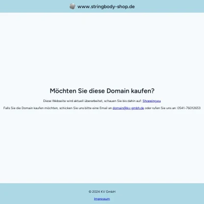 Screenshot stringbody-shop.de