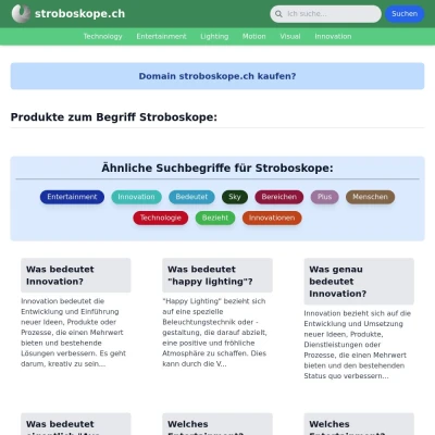 Screenshot stroboskope.ch