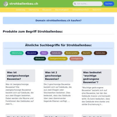 Screenshot strohballenbau.ch