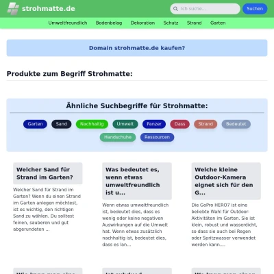 Screenshot strohmatte.de