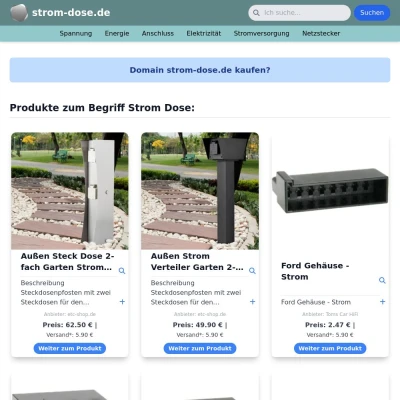 Screenshot strom-dose.de