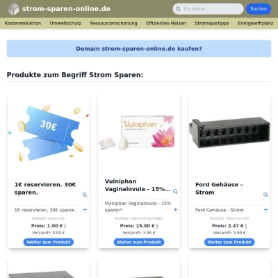 Screenshot strom-sparen-online.de