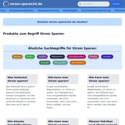 Screenshot strom-sparen24.de