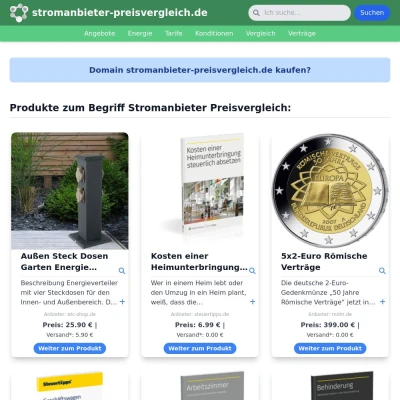 Screenshot stromanbieter-preisvergleich.de