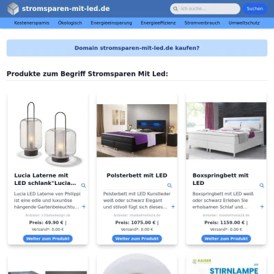 Screenshot stromsparen-mit-led.de