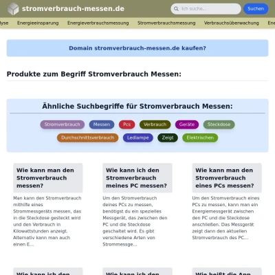 Screenshot stromverbrauch-messen.de