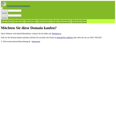 Screenshot stromverbrauchsberechnung.de