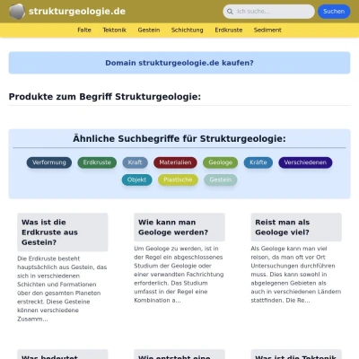 Screenshot strukturgeologie.de