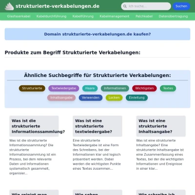 Screenshot strukturierte-verkabelungen.de