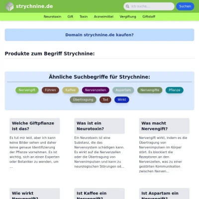 Screenshot strychnine.de