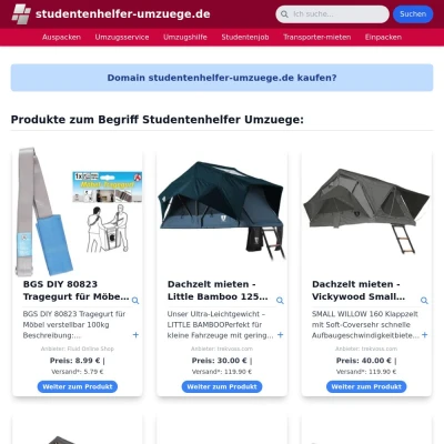 Screenshot studentenhelfer-umzuege.de