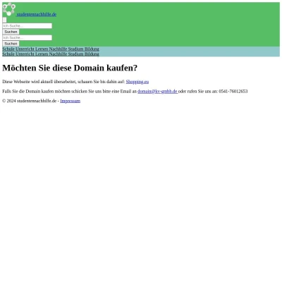 Screenshot studentennachhilfe.de