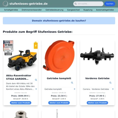 Screenshot stufenloses-getriebe.de