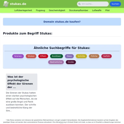 Screenshot stukas.de
