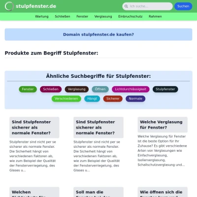 Screenshot stulpfenster.de