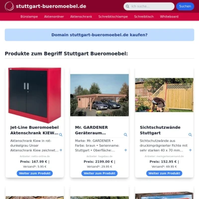 Screenshot stuttgart-bueromoebel.de