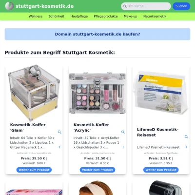 Screenshot stuttgart-kosmetik.de