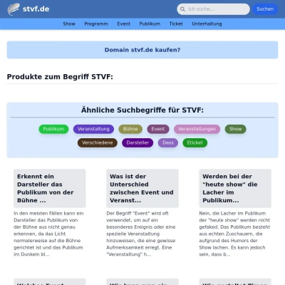 Screenshot stvf.de