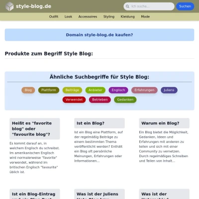 Screenshot style-blog.de