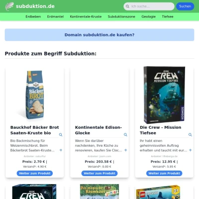 Screenshot subduktion.de
