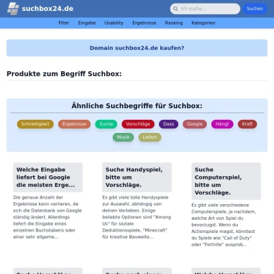 Screenshot suchbox24.de