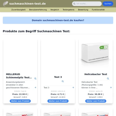 Screenshot suchmaschinen-test.de