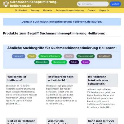 Screenshot suchmaschinenoptimierung-heilbronn.de