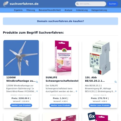 Screenshot suchverfahren.de