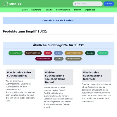 Screenshot sucx.de