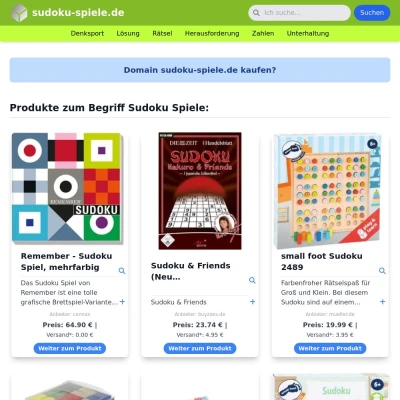 Screenshot sudoku-spiele.de
