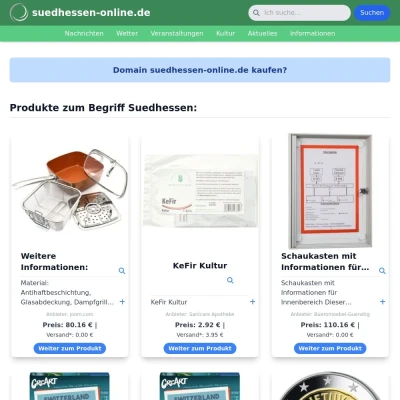 Screenshot suedhessen-online.de