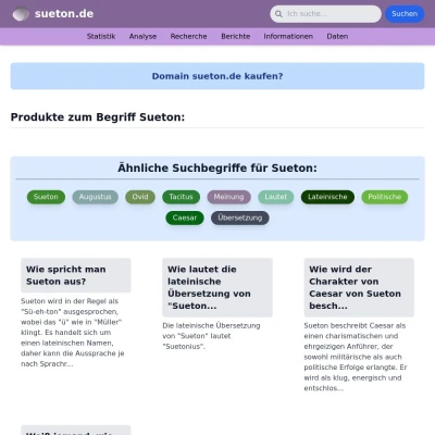 Screenshot sueton.de