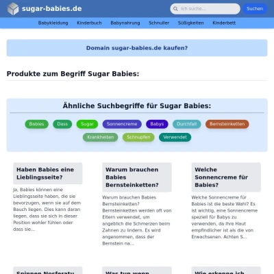 Screenshot sugar-babies.de