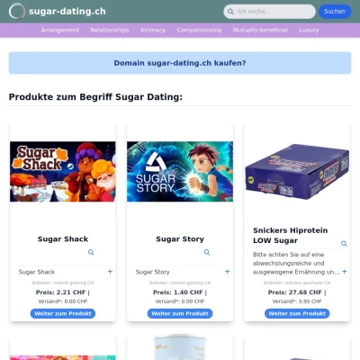 Screenshot sugar-dating.ch