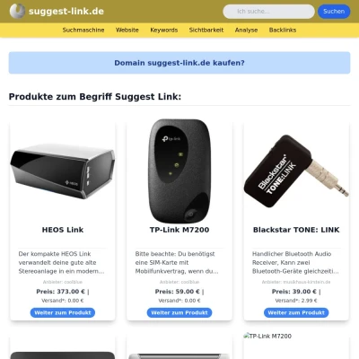 Screenshot suggest-link.de
