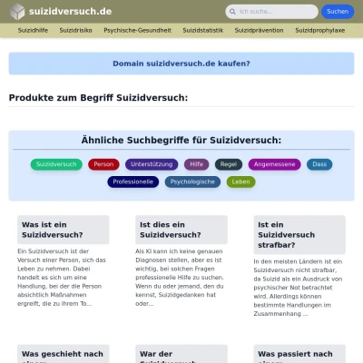 Screenshot suizidversuch.de