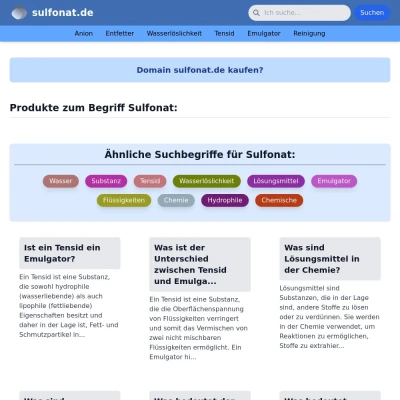 Screenshot sulfonat.de