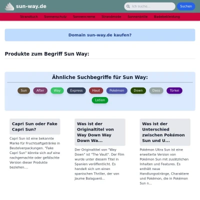 Screenshot sun-way.de